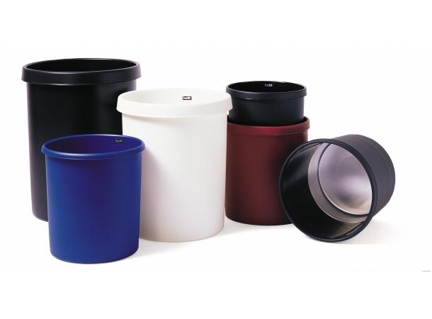 Papirkurv Helit 30L lys grå 